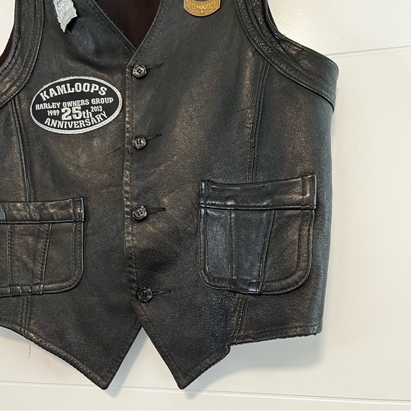 Vintage Leather Biker Vest - Picture 5 of 16